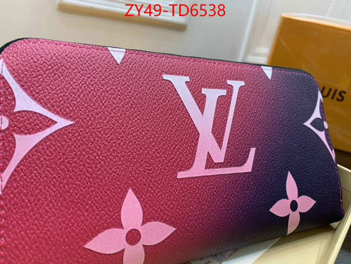 LV Bags(4A)-Wallet,designer 1:1 replica ,ID: TD6538,$: 49USD