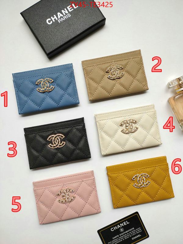 Chanel Bags(4A)-Wallet-,ID: TE3425,$: 45USD