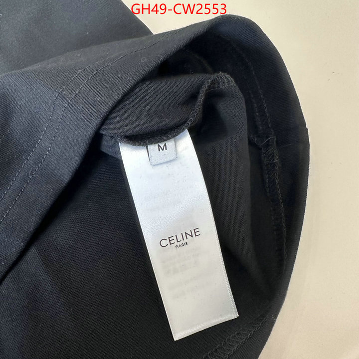 Clothing-Celine,2023 replica wholesale cheap sales online , ID: CW2553,$: 49USD