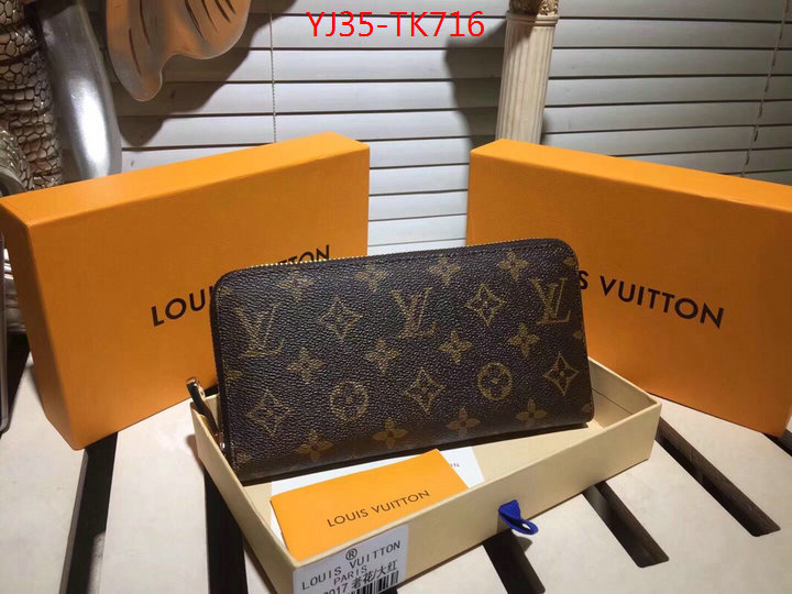 LV Bags(4A)-Wallet,ID: TK716,$:35USD