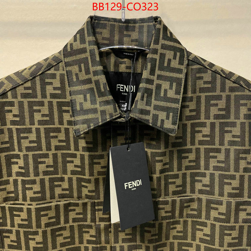 Clothing-Fendi,high quality replica designer , ID: CO323,$: 129USD