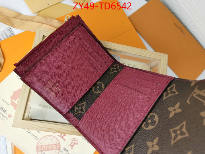 LV Bags(4A)-Wallet,we provide top cheap aaaaa ,ID: TD6542,$: 49USD