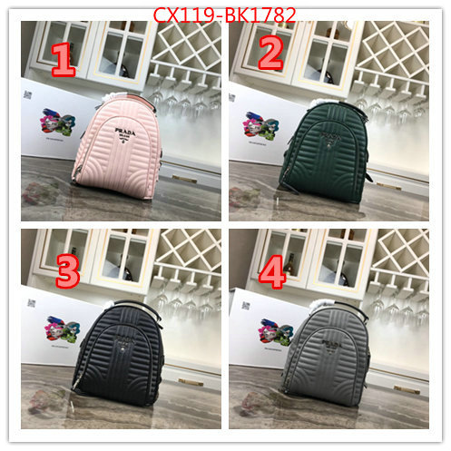 Prada Bags(4A)-Backpack-,buy best quality replica ,ID: BK1782,$:119USD