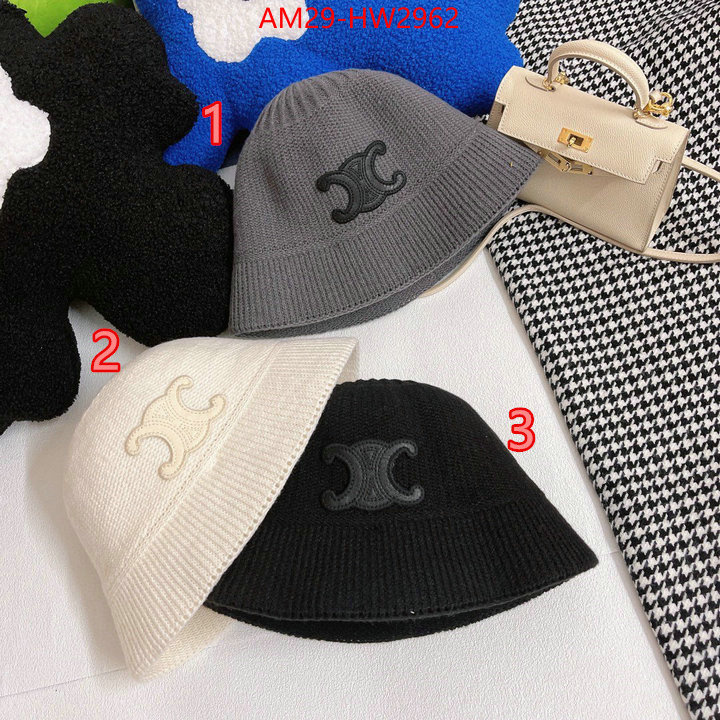 Cap (Hat)-Celine,fake designer , ID: HW2962,$: 29USD