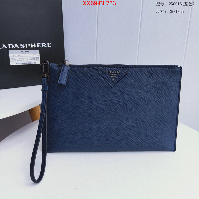 Prada Bags(TOP)-Clutch-,ID: BL733,$:69USD