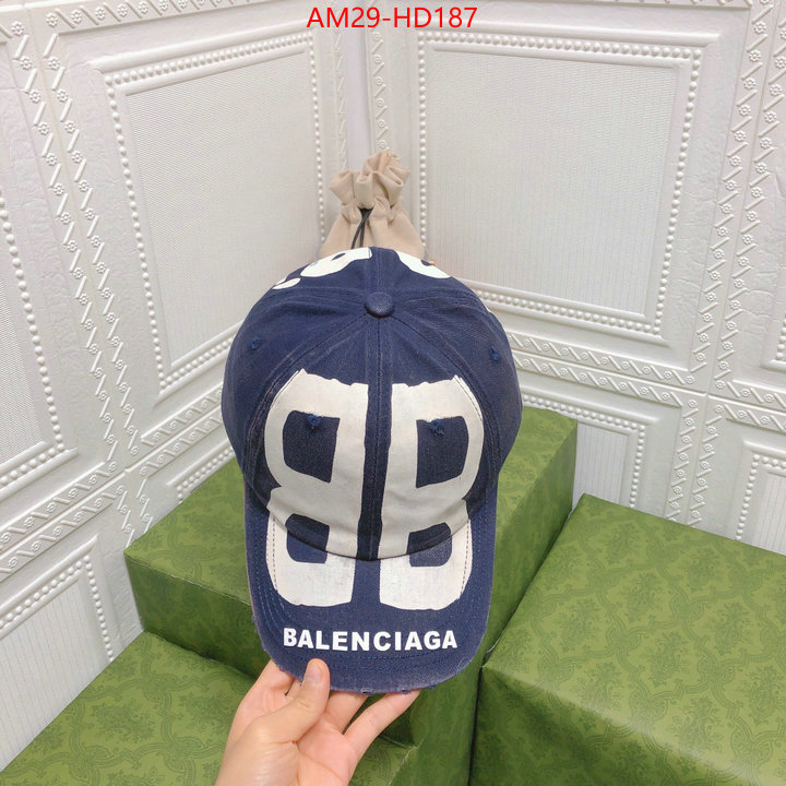 Cap (Hat)-Balenciaga,knockoff highest quality , ID: HD187,$: 29USD