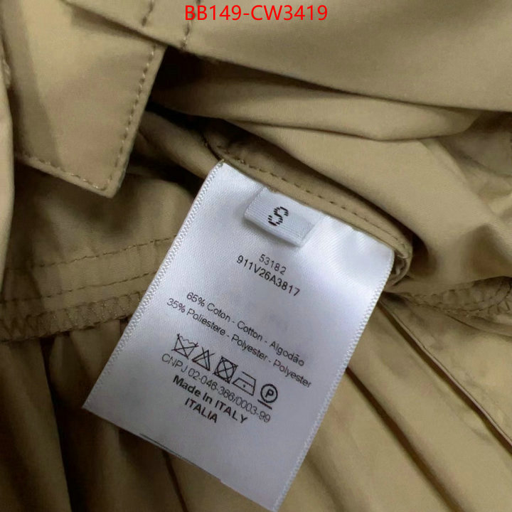 Clothing-Dior,aaaaa replica designer , ID: CW3419,$: 149USD