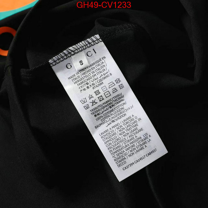 Clothing-Gucci,the highest quality fake , ID: CV1233,$: 49USD