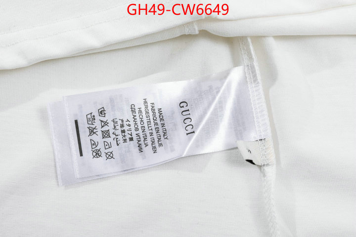 Clothing-Gucci,replica for cheap , ID: CW6649,$: 49USD