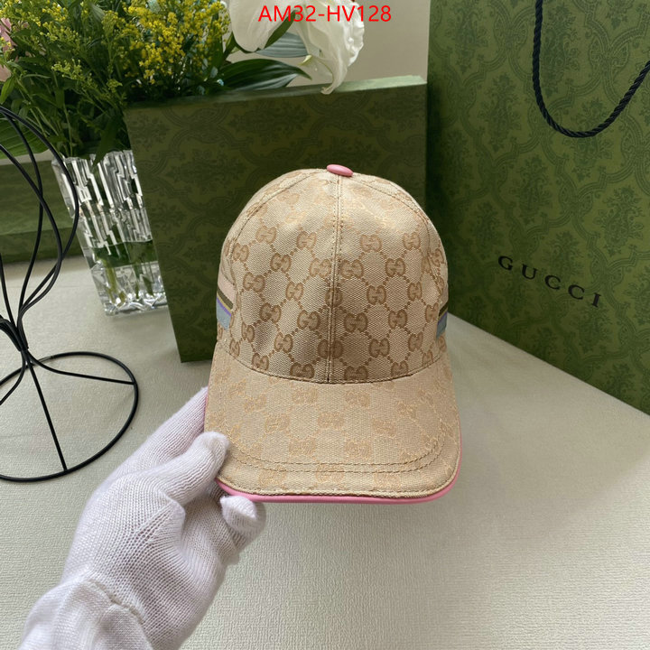 Cap (Hat)-Gucci,high quality 1:1 replica , ID: HV128,$: 32USD