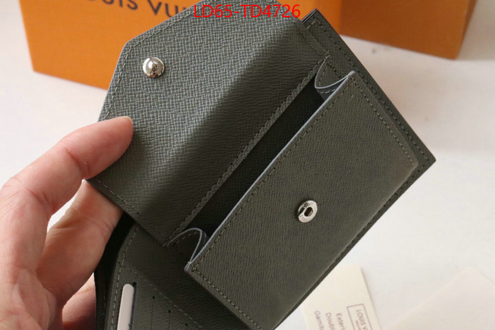 LV Bags(TOP)-Wallet,ID: TD4726,$: 65USD