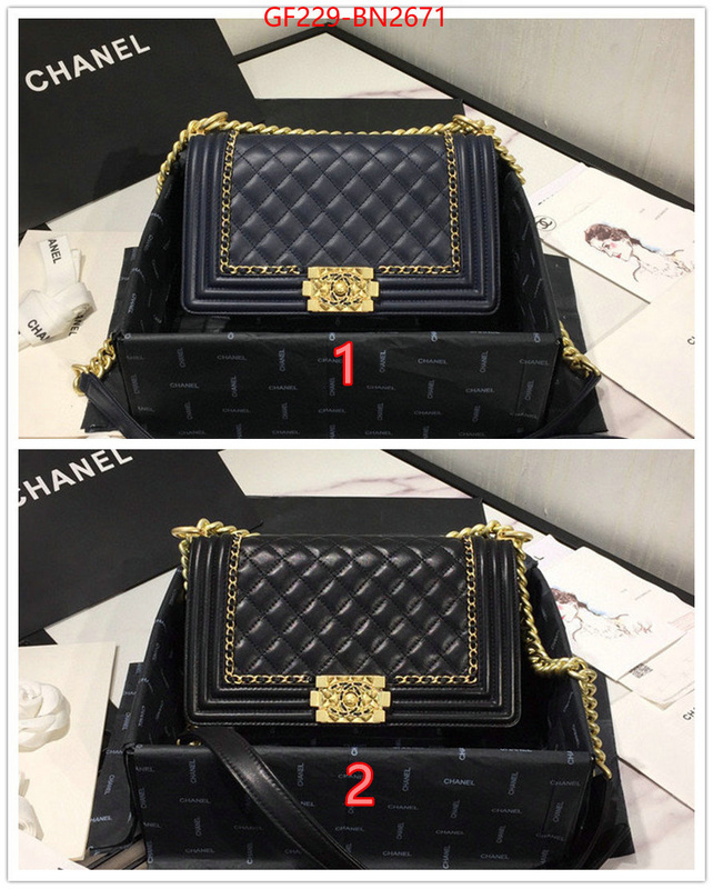 Chanel Bags(TOP)-Diagonal-,ID: BN2671,$: 229USD