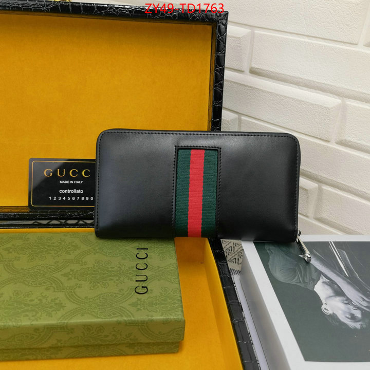 Gucci Bags(4A)-Wallet-,aaaaa customize ,ID: TD1763,$: 49USD