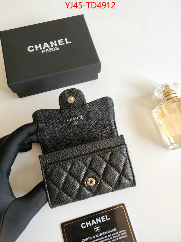 Chanel Bags(4A)-Wallet-,ID: TD4912,$: 45USD