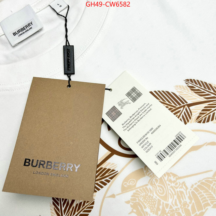 Clothing-Burberry,replica 1:1 high quality , ID: CW6582,$: 49USD