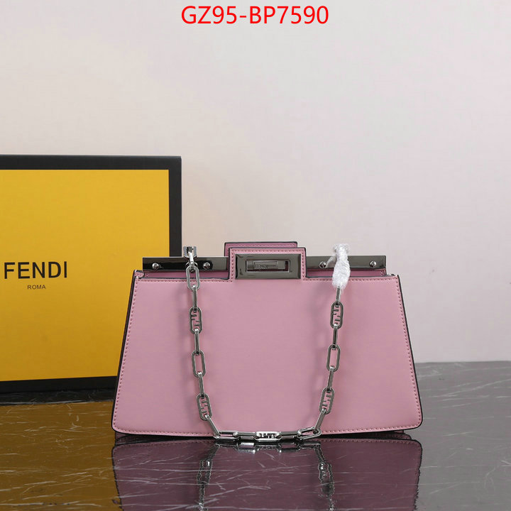 Fendi Bags(4A)-Handbag-,1:1 replica ,ID: BP7590,$: 95USD