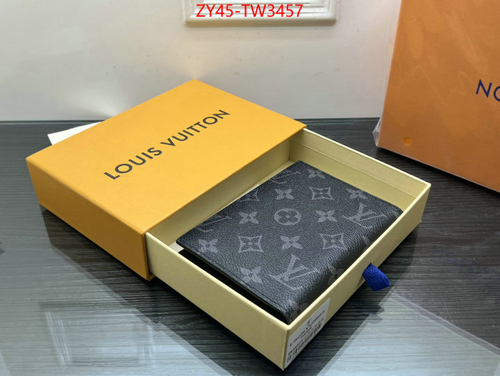 LV Bags(4A)-Wallet,high quality replica ,ID: TW3457,$: 45USD