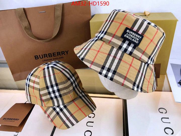 Cap (Hat)-Burberry,aaaaa+ quality replica , ID: HD1590,$: 32USD