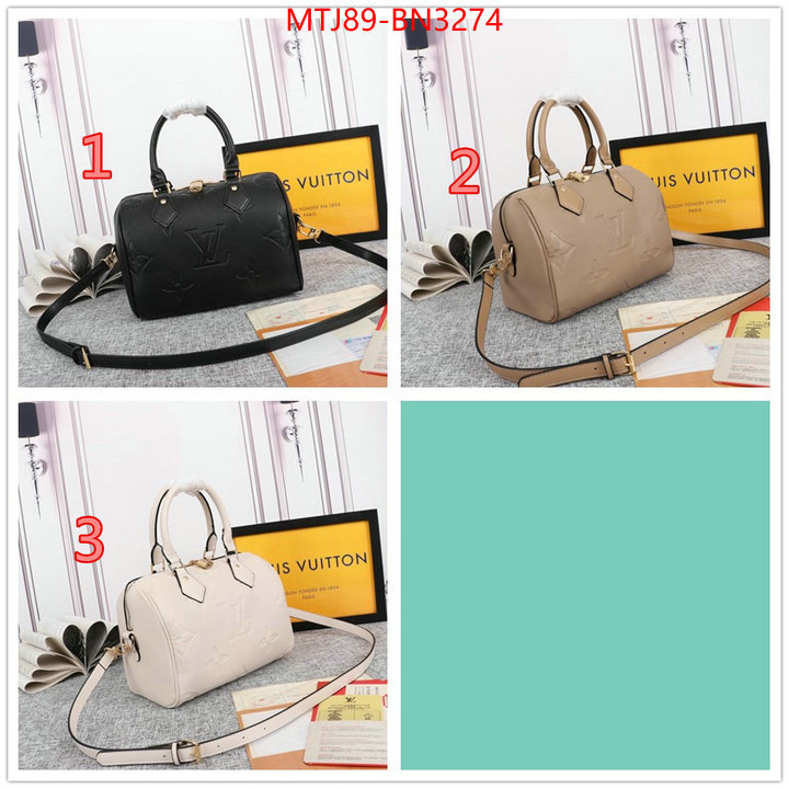 LV Bags(4A)-Speedy-,high quality happy copy ,ID: BN3274,$: 89USD