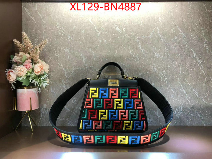 Fendi Bags(4A)-Peekaboo,2023 aaaaa replica 1st copy ,ID: BN4887,$: 129USD