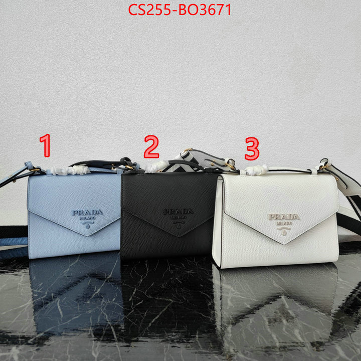 Prada Bags(TOP)-Diagonal-,ID: BO3671,$: 255USD
