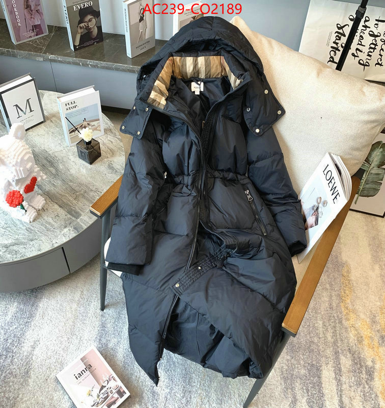 Down jacket Women-Burberry,wholesale imitation designer replicas , ID: CO2189,$: 239USD