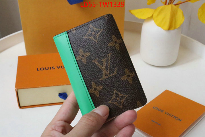 LV Bags(TOP)-Wallet,ID: TW1339,$: 55USD