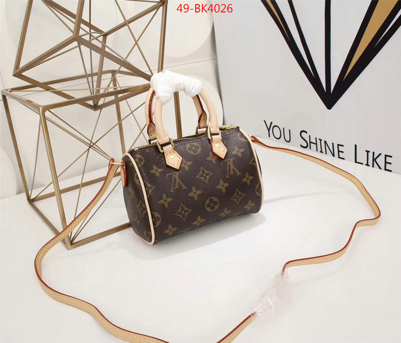 LV Bags(4A)-Speedy-,how quality ,ID: BK4026,$: 49USD