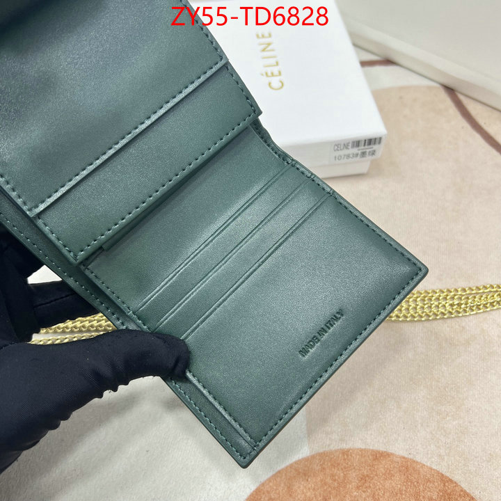 CELINE Bags(4A)-Wallet,replica wholesale ,ID: TD6828,$: 55USD