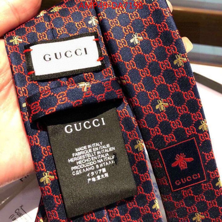 Ties-Gucci,customize the best replica , ID: DA7198,$: 49USD