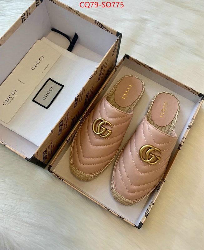 Women Shoes-Gucci,top fake designer , ID: SO775,$: 79USD