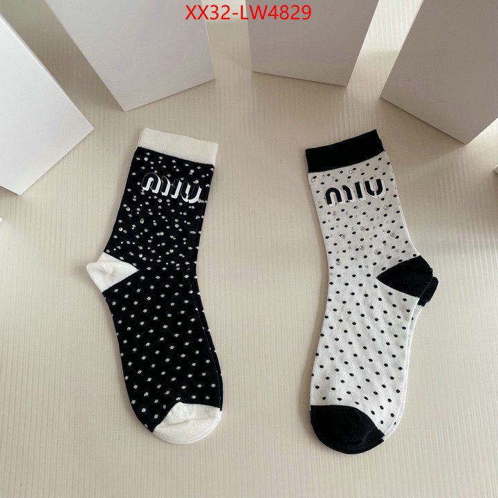 Sock-Miu Miu,at cheap price , ID: LW4829,$: 32USD