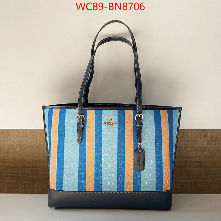 Coach Bags(4A)-Tote-,replica ,ID: BN8706,$: 89USD