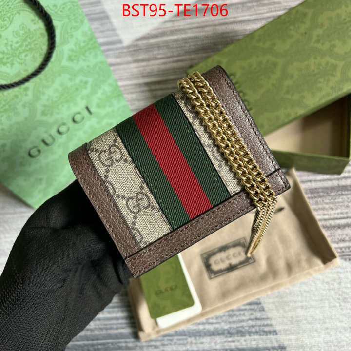 Gucci Bags(TOP)-Wallet-,fashion designer ,ID: TE1706,$: 95USD