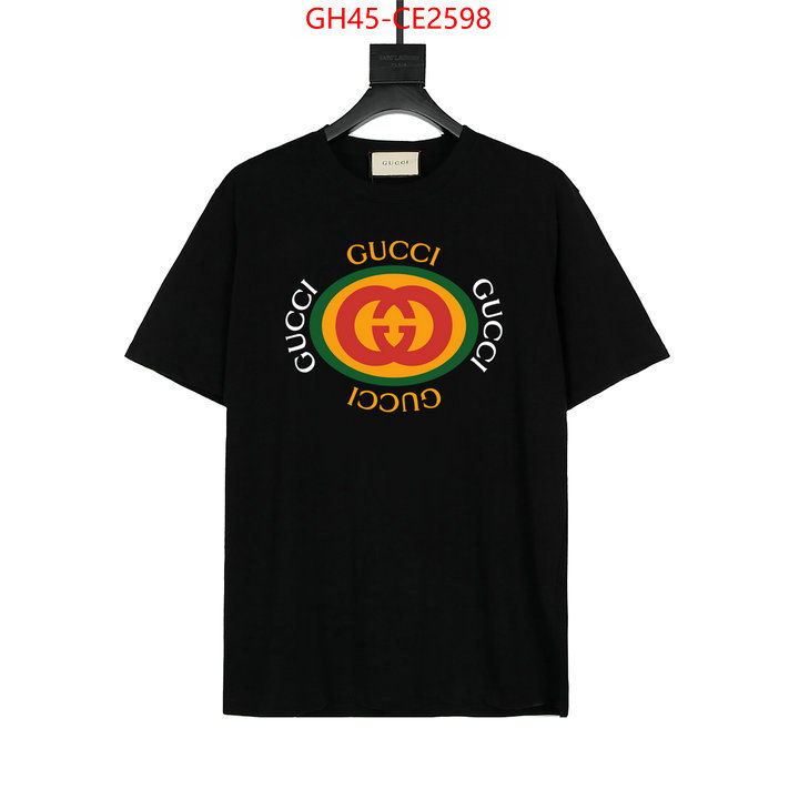 Clothing-Gucci,replica shop , ID: CE2598,$: 45USD