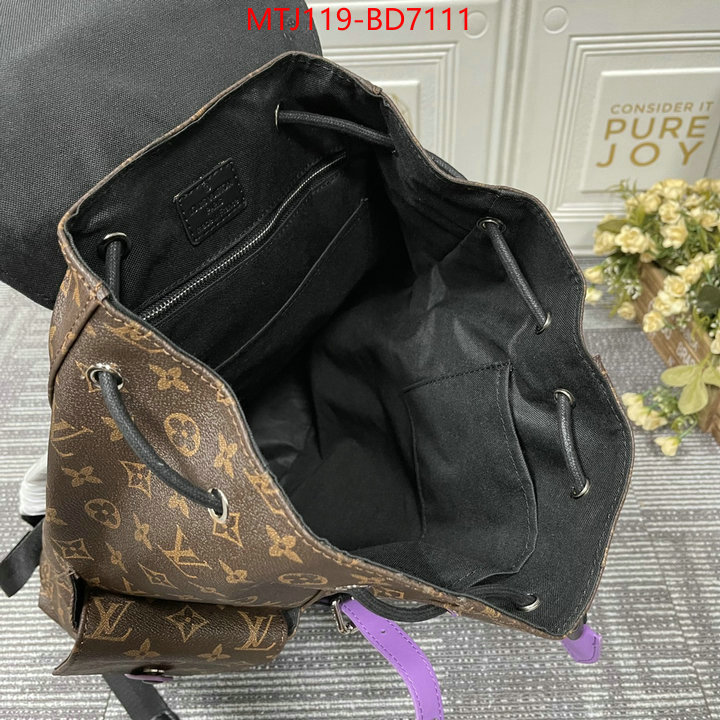 LV Bags(4A)-Backpack-,2023 replica ,ID: BD7111,$: 119USD
