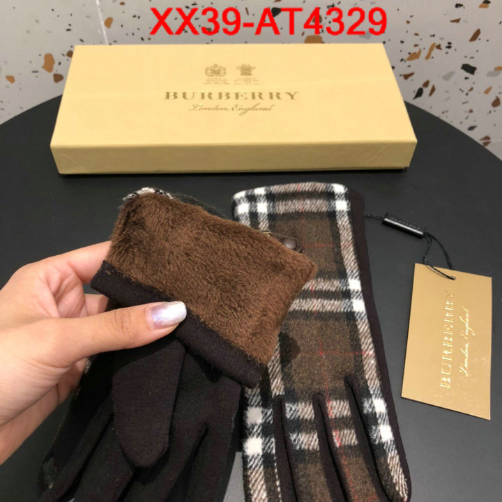 Gloves-Burberry,high quality perfect , ID: AT4329,$: 39USD