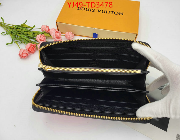 LV Bags(4A)-Wallet,ID: TD3478,$: 49USD
