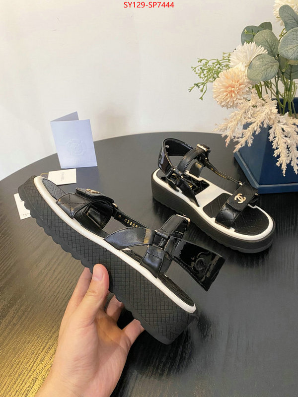 Women Shoes-Chanel,find replica , ID: SP7444,$: 129USD