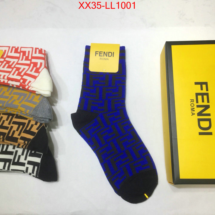 Sock-Fendi,cheap replica designer , ID: LL1001,$:35USD