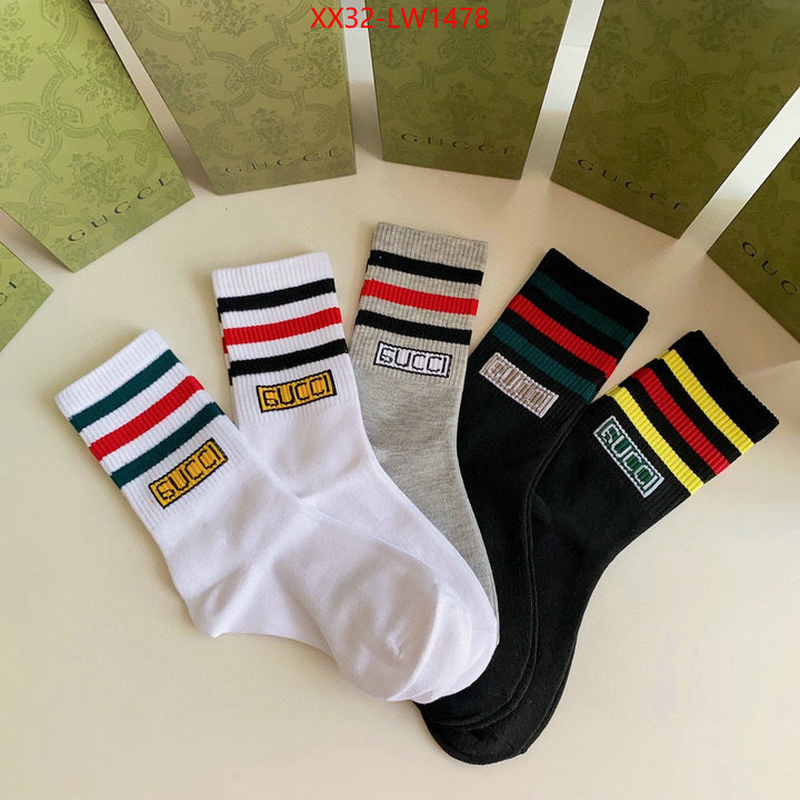 Sock-Gucci,exclusive cheap , ID: LW1478,$: 32USD