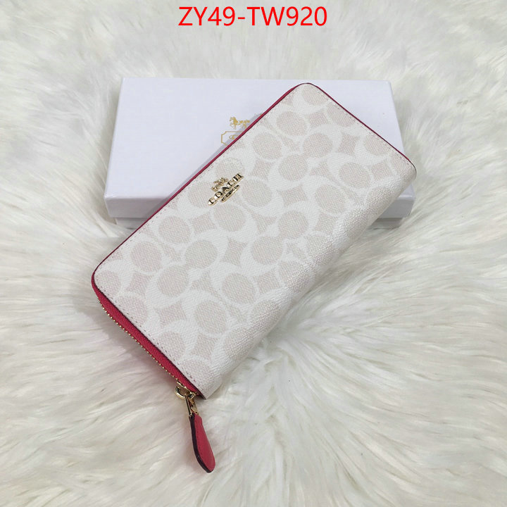 Coach Bags(4A)-Wallet,high quality online ,ID: TW920,$: 49USD