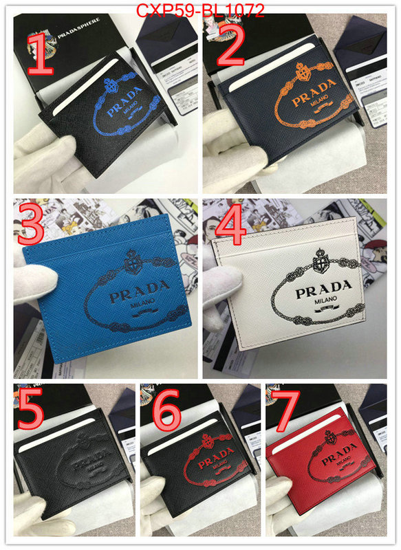 Prada Bags(TOP)-Wallet,ID: BL1072,$: 59USD