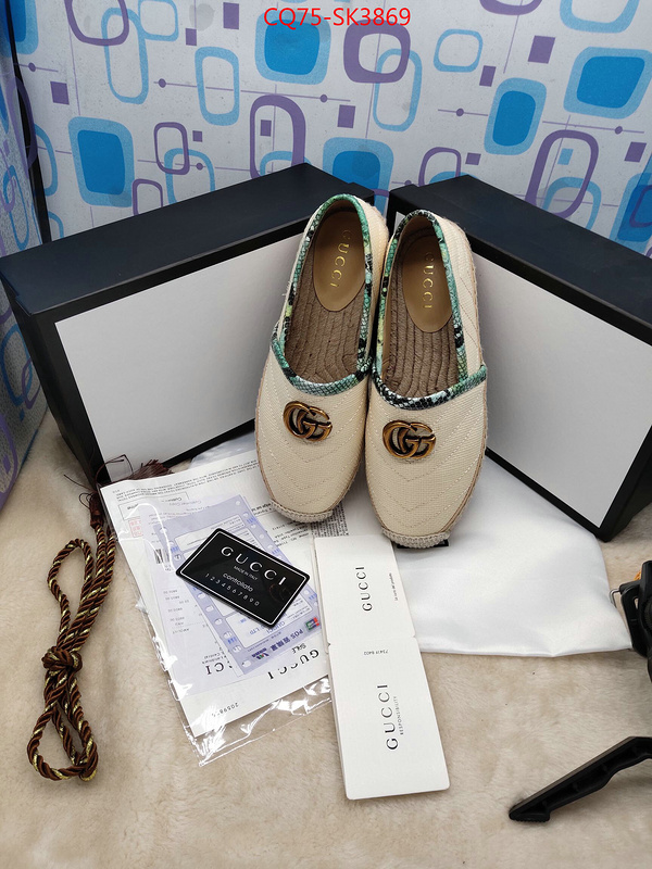 Women Shoes-Gucci,aaaaa class replica , ID: SK3869,$: 75USD