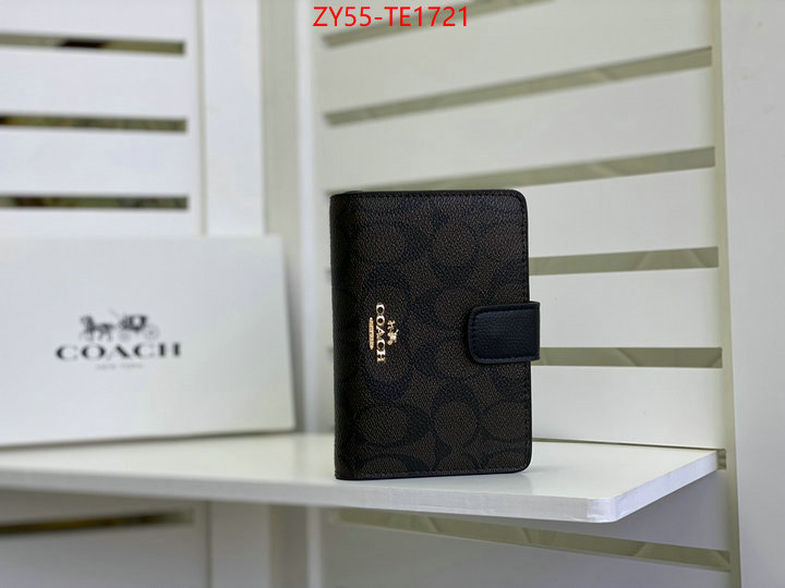 Coach Bags(4A)-Wallet,replica 1:1 ,ID: TE1721,$: 55USD