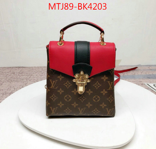 LV Bags(4A)-Backpack-,ID: BK4203,$: 89USD