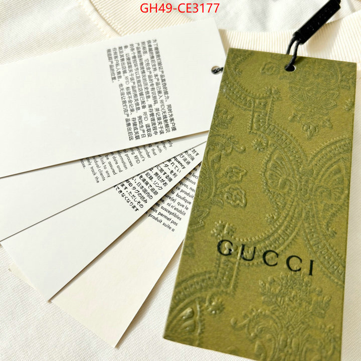 Clothing-Gucci,buy best high-quality , ID: CE3177,$: 49USD