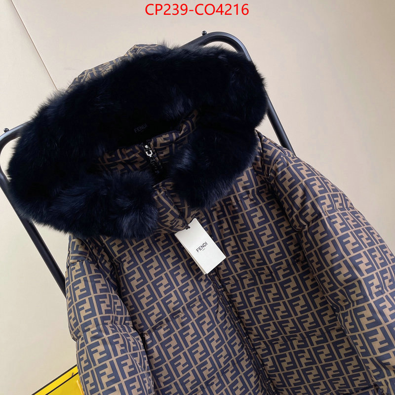 Down jacket Women-Fendi,top quality replica , ID: CO4216,$: 239USD
