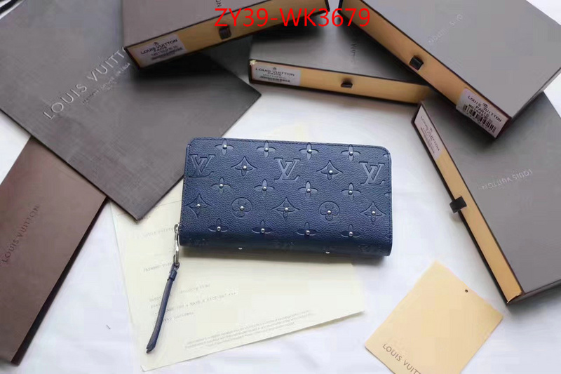 LV Bags(4A)-Wallet,ID: WK3679,$:39USD