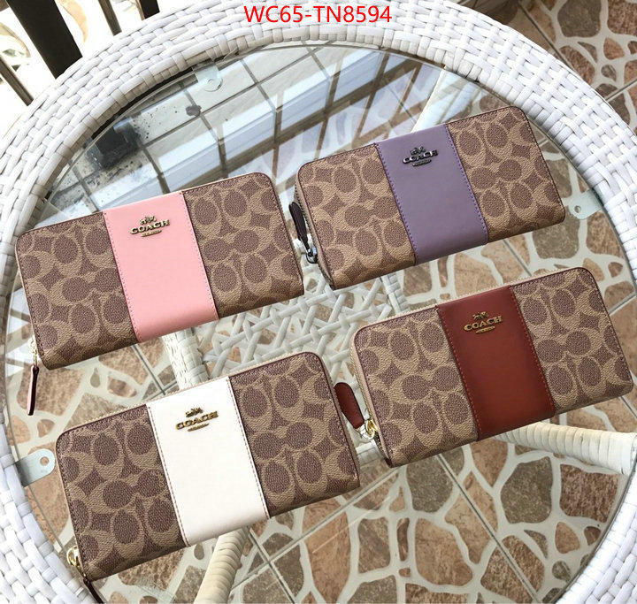 Coach Bags(4A)-Wallet,designer high replica ,ID: TN8594,$: 65USD